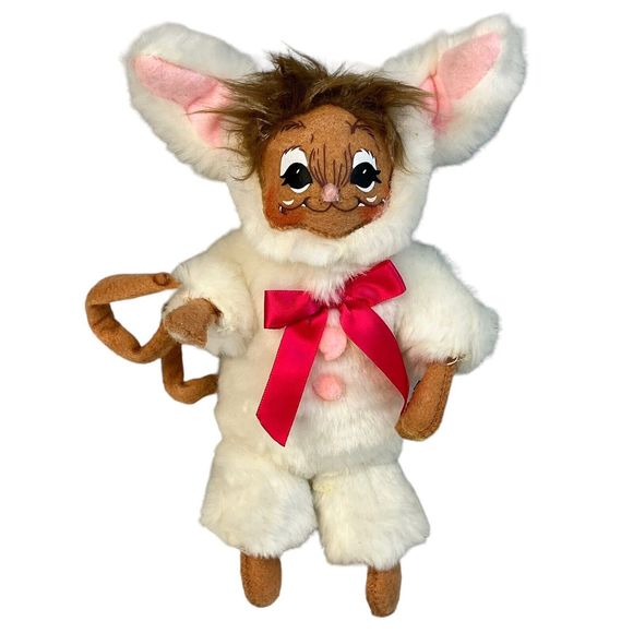 Annalee Doll Easter Bunny Pink Bow Spring Home Decor Decoration 2013 - Picture 2 of 7